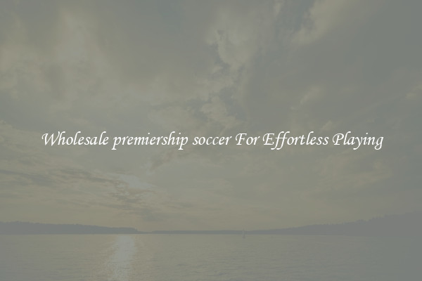 Wholesale premiership soccer For Effortless Playing