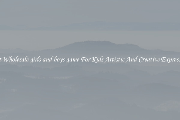 Get Wholesale girls and boys game For Kids Artistic And Creative Expression