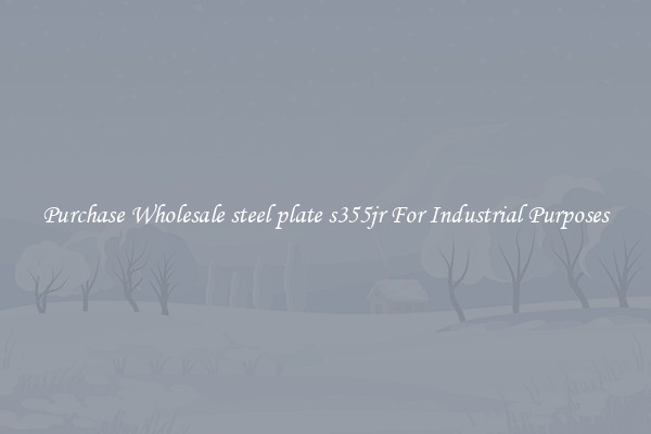 Purchase Wholesale steel plate s355jr For Industrial Purposes