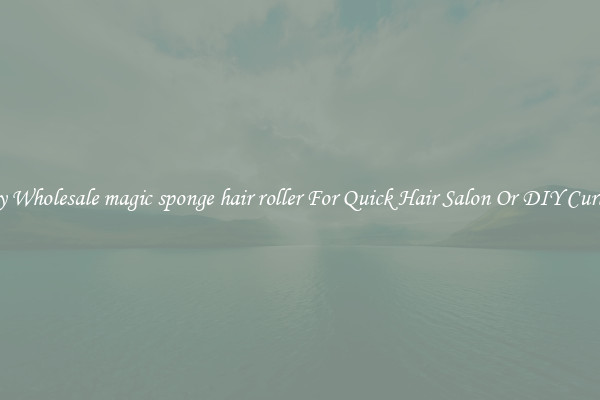 Buy Wholesale magic sponge hair roller For Quick Hair Salon Or DIY Curling