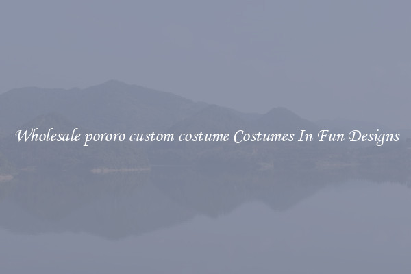 Wholesale pororo custom costume Costumes In Fun Designs