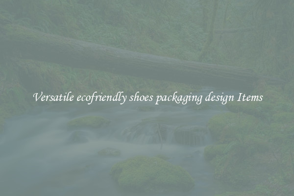Versatile ecofriendly shoes packaging design Items