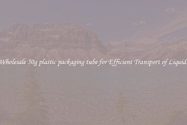 Wholesale 50g plastic packaging tube for Efficient Transport of Liquids