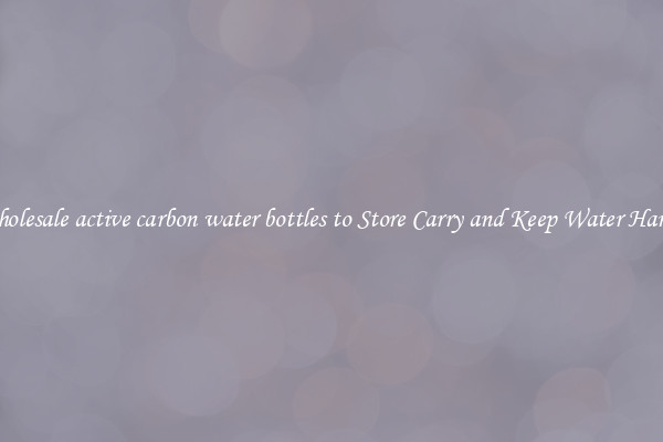 Wholesale active carbon water bottles to Store Carry and Keep Water Handy
