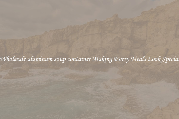 Wholesale aluminum soup container Making Every Meals Look Special